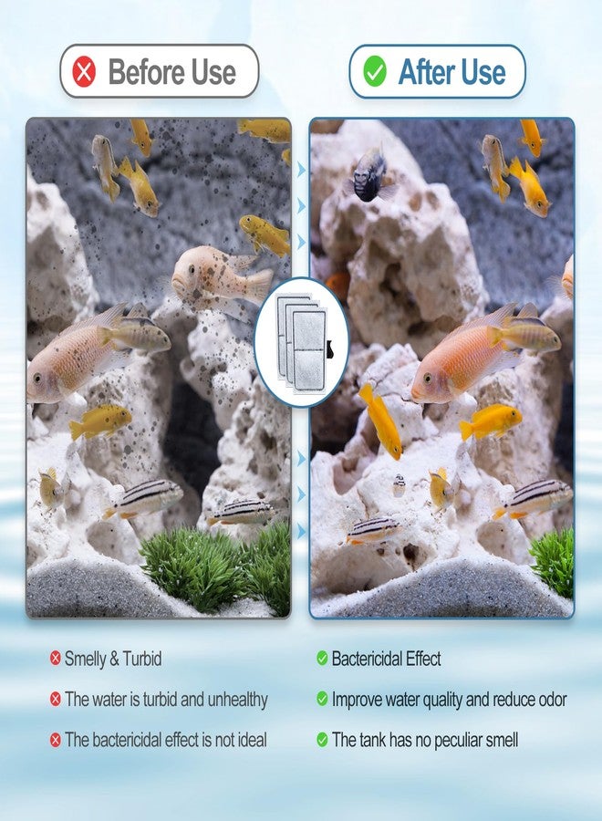 عبوة من 8 خراطيش فلتر من زوقوني، خراطيش فلتر بديلة لعنصر Top Fin EF-S وBF5 BETTAFLO - Image 4